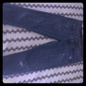Jcrew distressed toothpick jeans